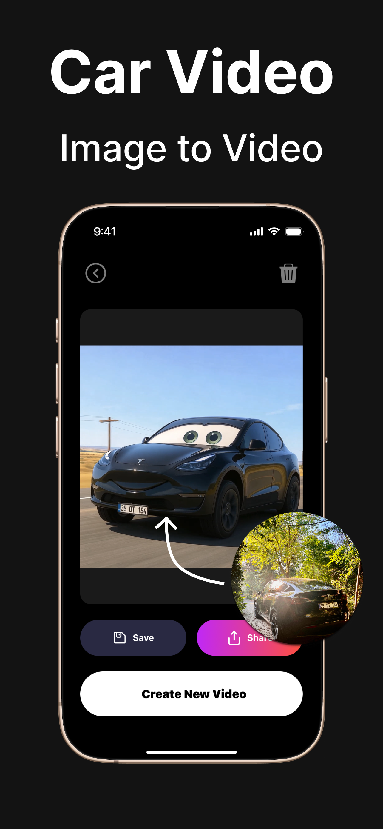 Car Video Image to Video - Transform photos into dynamic videos with AI effects